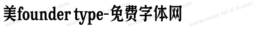 美founder type字体转换